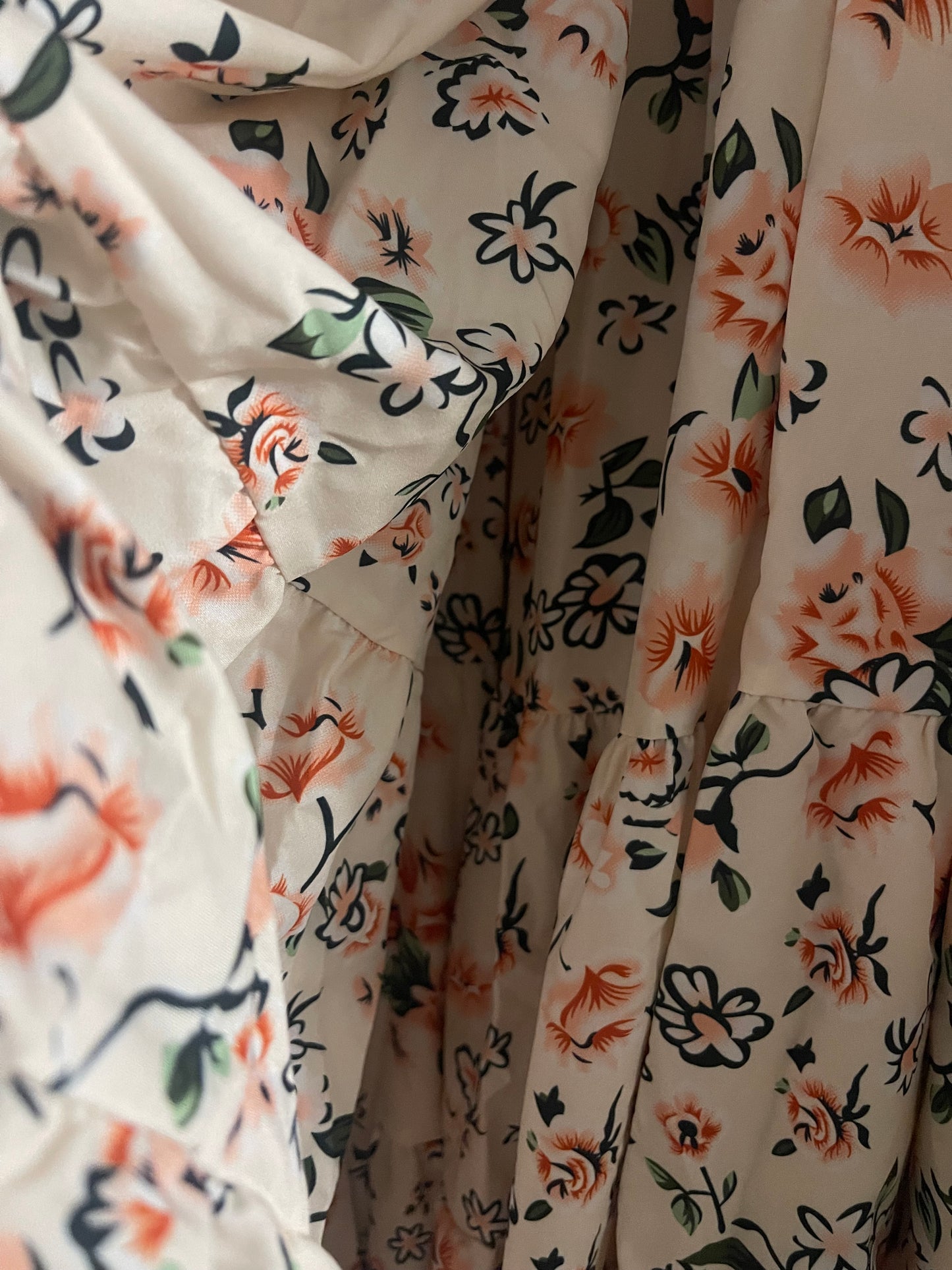 Short Sleeve Floral Print Dress