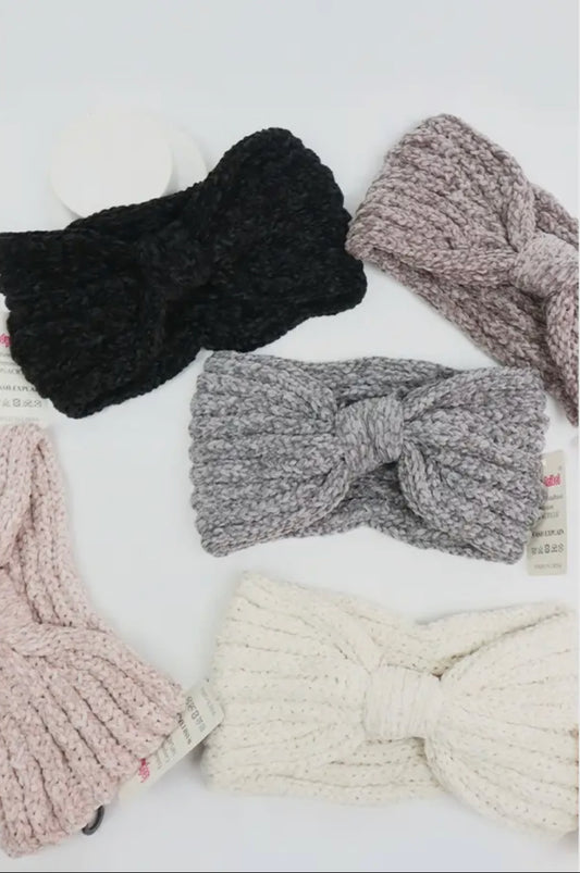 Chenille Knit Winter Headband